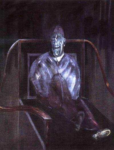 Francis Bacon (1909-). De kardinaal. 1955. Fotografie. Plastische Kunsten