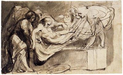 Jacob Jordaens. De graflegging.