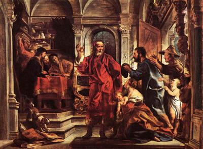 Jacob Jordaens. De heilige Ivo, patroon der advocaten. 1645
