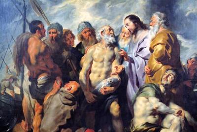 Jacob Jordaens (1593-1678). De roeping van Petrus
