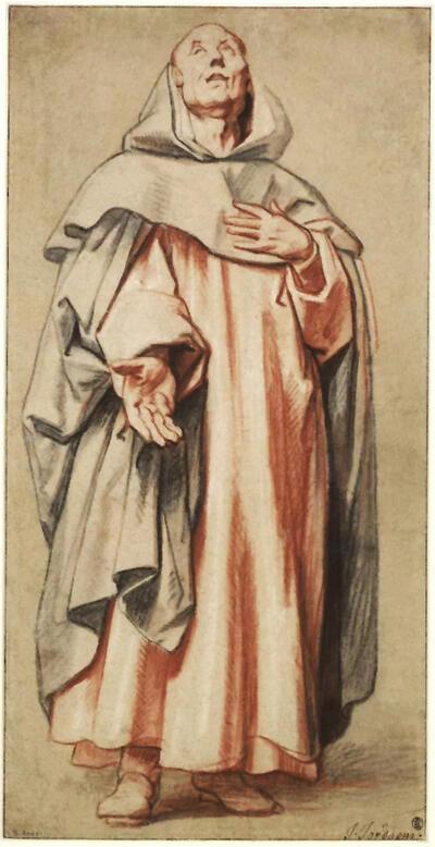 Jacob Jordaens. Monnik.