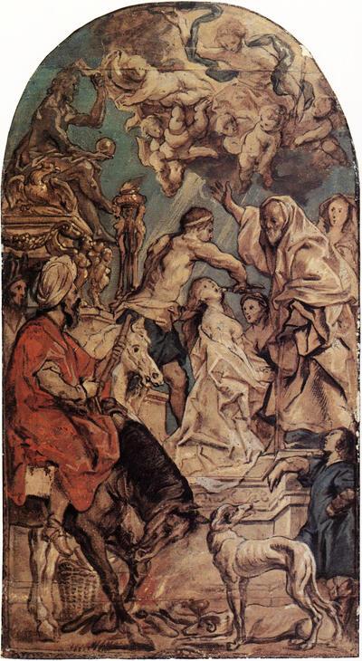 Jacob Jordaens. De marteling van de H. Apollonia.