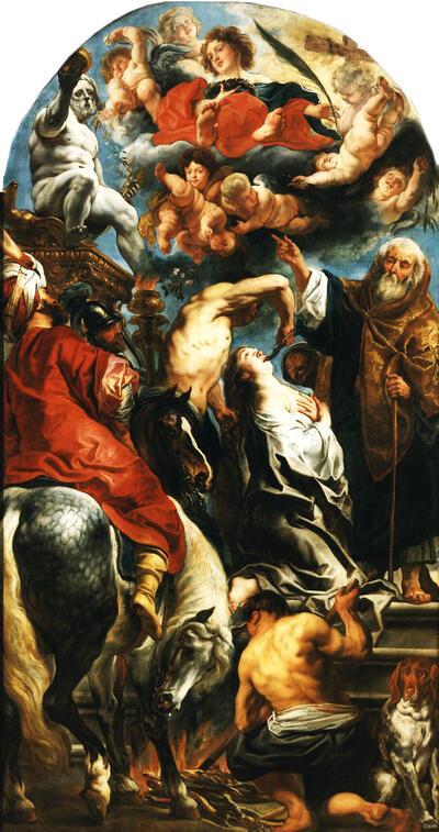 Jacob Jordaens. De marteling van de H. Apollonia.