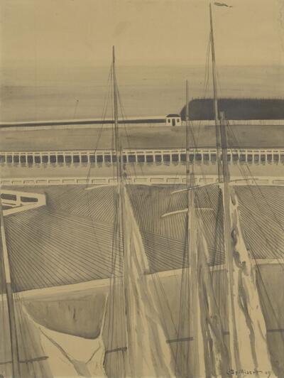 Leon Spilliaert, De Haven te Oostende, 1909