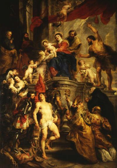 Pieter Pauwel Rubens (1577-1640). Madonna met heiligen.