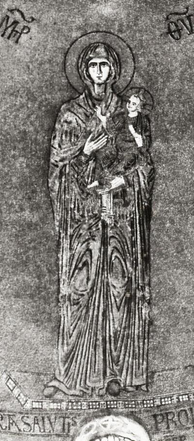 Absismozaïek in de kerk van Torcello, Venetië, begin 13e eeuw.