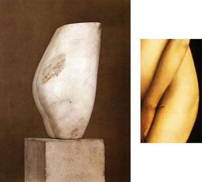 Constantin Brancusi, Torso II versus Eva uit Het Lam-Godsretabel van Hubrecht en Jan van Eyck,