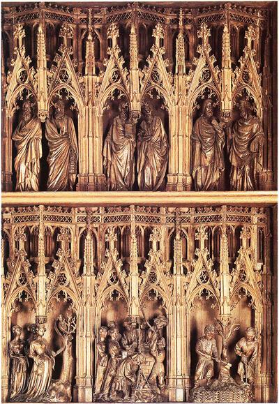 Drie-Maagdenretabel, Sint-Salvatorkerk, Tienen, 1410-1415