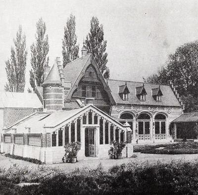 Eugeen Geefs (1854-1925). Kasteel De La Hooghe, Zillebeke bij leper. 1896. Eclecticisme