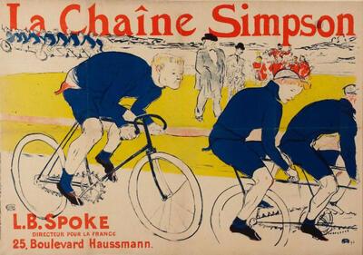 Henri de Toulouse Lautrec, Affiche voor Simpsonfietsen, 1896