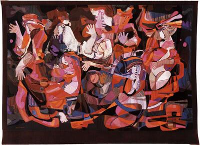 Hetty van Boekhout (1945-). 't Negende hoofdstuk. 1974. Textielkunst