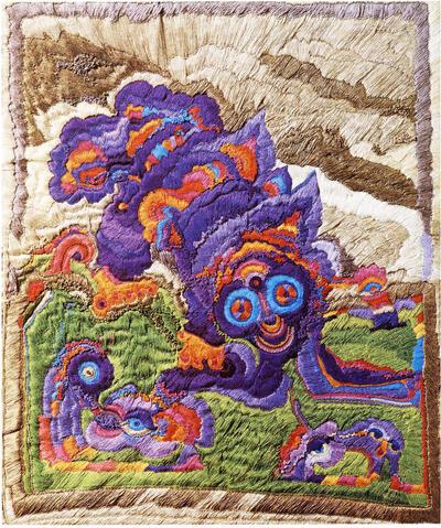 lngrid Six (1950-).  Ik kom van de maan. 1977. Textielkunst