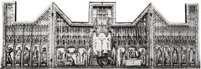 Jacob van der Baerze en Melchior Broederlam, Calvarieretabel, 1392-1399