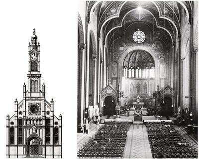 Jacques van Hoecke (1803- 1862). St.-Annakerk, Gent. 1851- 1885. Eclecticisme