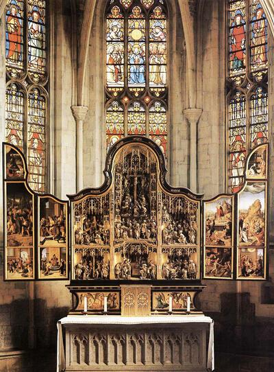 Passieretabel. Sint-Trudokerk te Opitter, Bree. ca 1530-1540