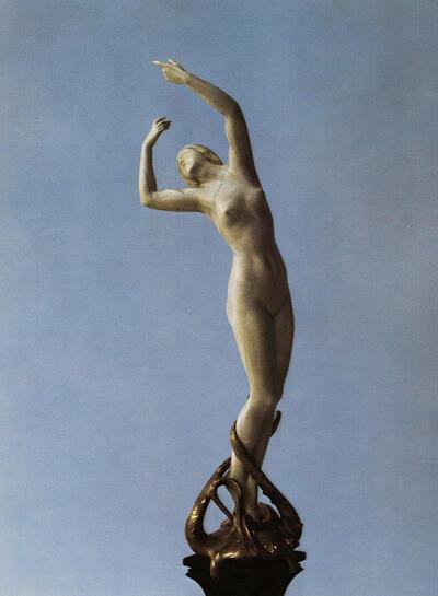 Pierre Braecke (1856-1947). Vers l'infini. 1897. Art Nouveau