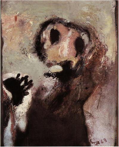 Serge Vandercam (1924-2005). Zelfportret. 1963. Taptoe