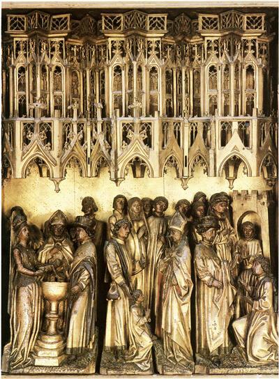 Slnt-Leonardusretabel. Sint-Leonarduskerk, Zoutleeuw. 1476-1478