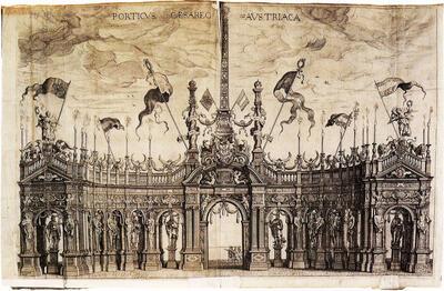 Theodoor van Thulden (1606-1669). De keizerspoort. 1642. Stadsversiering