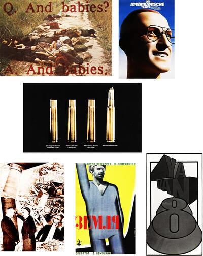Art workers Coalition, Holger Matthies, Lindholm, Näränen, Raman en Ruuhinen, John Heartfield (Helmut Herzfeld), Stenberg (gebr.),  Olivio Martinez, Affiches