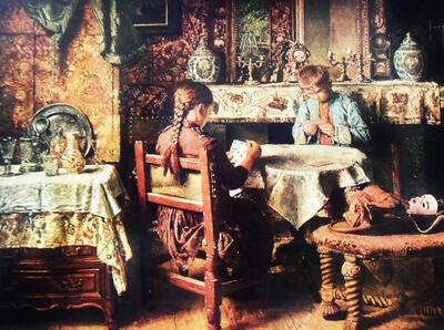 Henri de Braekeleer, Het kaartspel, na 1880, Etienne Elias