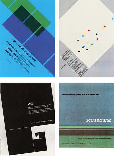 Josef Müller-Brockmann, Wim Crouwel, Will van Sambeek, Affiches