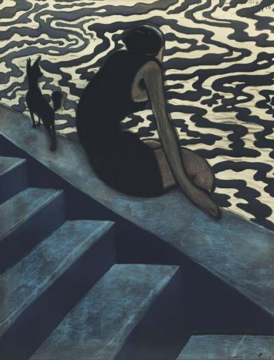 Léon Spilliaert, Baadster, 1910, Etienne Elias