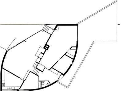 Paul Neefs, Plattegrond benedenverdieping woning Thomas, 1973 