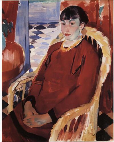Rik Wouters, Vrouw in het rood (Nel Wouters), 1912, Har Sanders