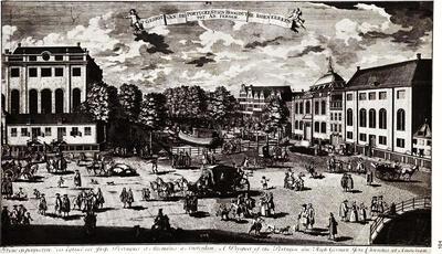 Adolf van der Laan, Portugese, Nieuwe en Grote Synagoge in Amsterdam, na 1752. Joods historisch Museum