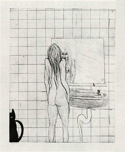 Alphons Freymuth, Badkamer, 1973,