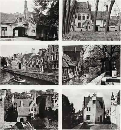Brugge, Ingangspoort van het Begijnhof, De Pelikaan (1714), St. Bonifaciusbrug, Begijnhof, Achter 'Gruuthuse', Pottenmakersstraat