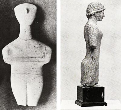 Cycladische graftiguur, Cyprische mannenfiguur
