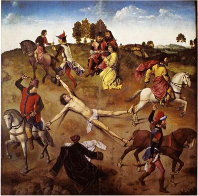 Dirk Bouts, De marteldood van de heilige Hippolytus, 1470/75, Brugge