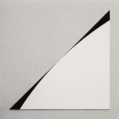 Ellsworth Kelly, White triangle with black curve, Witte driehoek met zwarte kromme, 1972