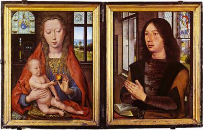 Hans Memling, Diptiek van Maarten van Nieuwenhove, 1487, Brugge