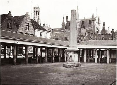 Jan Robert Calloigne, De Vismarkt, 1820, Brugge