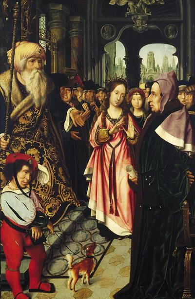 Jan Provost, Het dispuut van de Heilige Catharina,