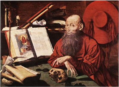 Marinus van Reymerswaele, De heilige Hiëronymus, 1541 