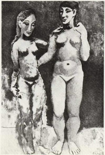 Roger Raveel, Pablo Picasso, Deux temmes nues se tenant, 1906,