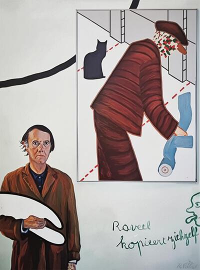 Roger Raveel kopieert zichzelf, 1973,