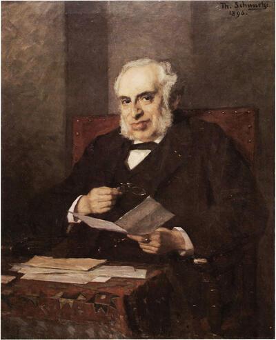 Thérèse Schwartze, Portret van A.C. Wertheim, 1896. Joods historisch museum