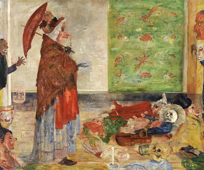 James Ensor, De verwondering van het masker Wouse, 1889,