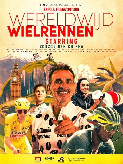 Wereldwijd wielrennen affiche