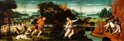 Jacopo del Sellaio (1442-1493), Orfeus en Eurydice, 