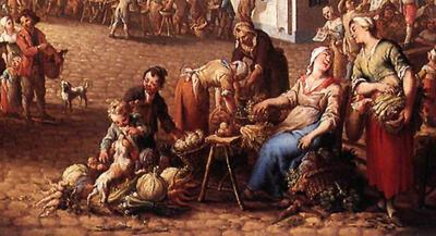 Jan-Antoon Garemijn, Het pandreitje te Brugge, 1778, detail