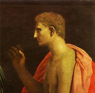 Jean Auguste Dominique Ingres (1780-1867), Vergilius leest uit de Aeneis voor óf  'Tu Marcellus eris' 
