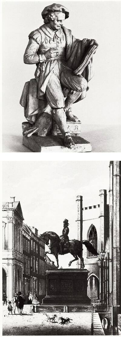 Louis Royer, Ontwerp voor een Rembrandt­beeld, 1840, A.E. Graaf de Nieuwerkercke (1811-1892), Prins Willem I, Den Haag, Nederland