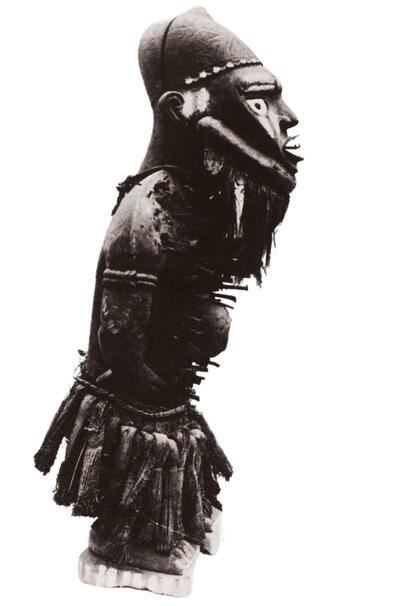 Spijkerbeeld van de Mayombe, Zaïre-republiek, Neder-Congo, Centraal Afrika 