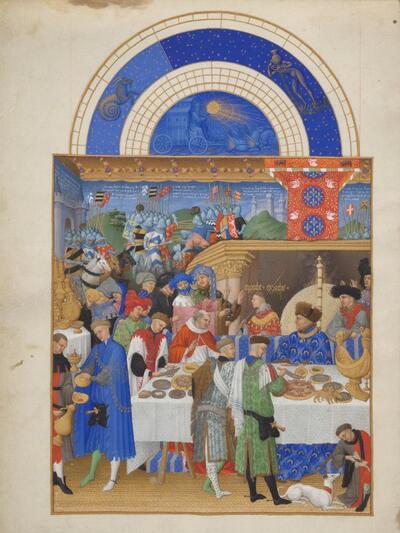 Les Très Riches Heures Mona Lisa van de handschriften